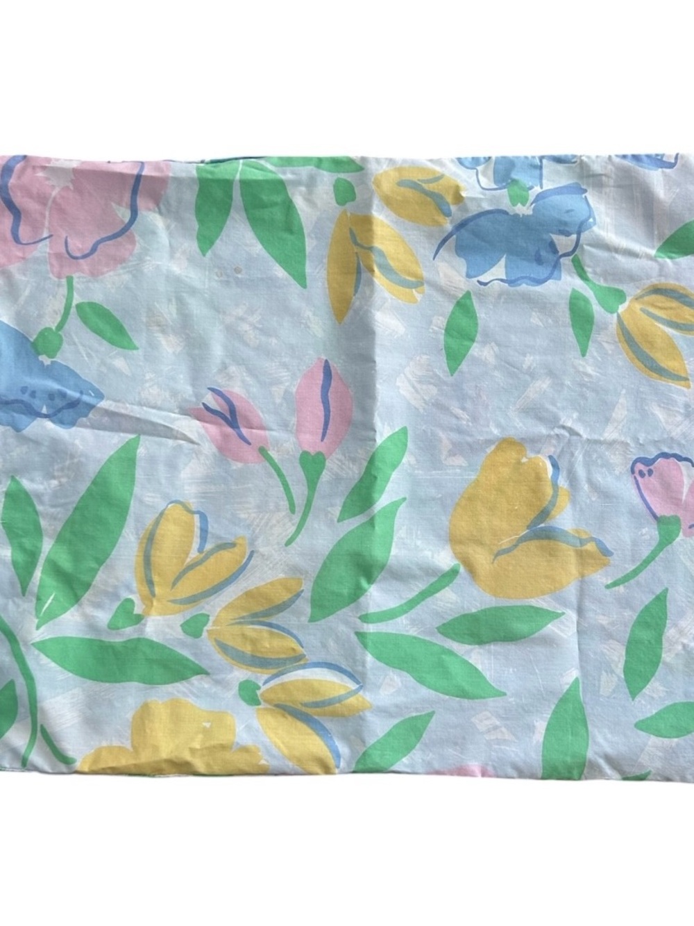 VTG Marimekko Pillowcase Floral Pattern Multicolor Pastel 80s Dan River Standard